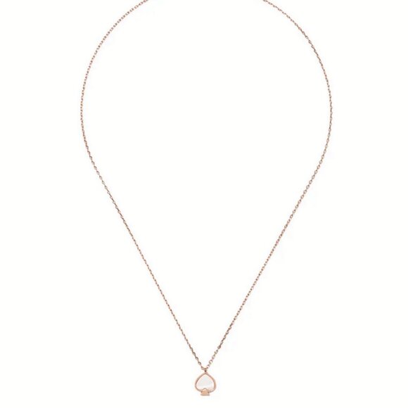 Kate Spade Everyday Spade Mini Signature Pendant in Blush with Jewelry Bag - Picture 3 of 5